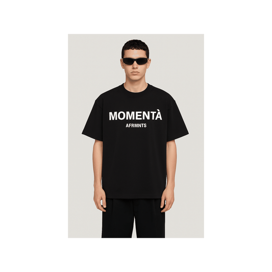 MOMENTA -  Black Tee